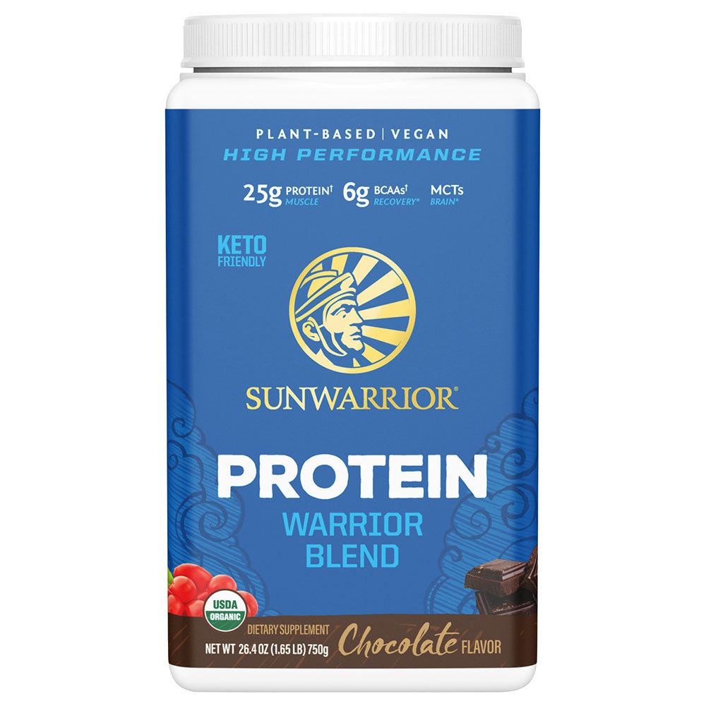 Sunwarrior - Organic Protein Powder - Chocolate - 750G