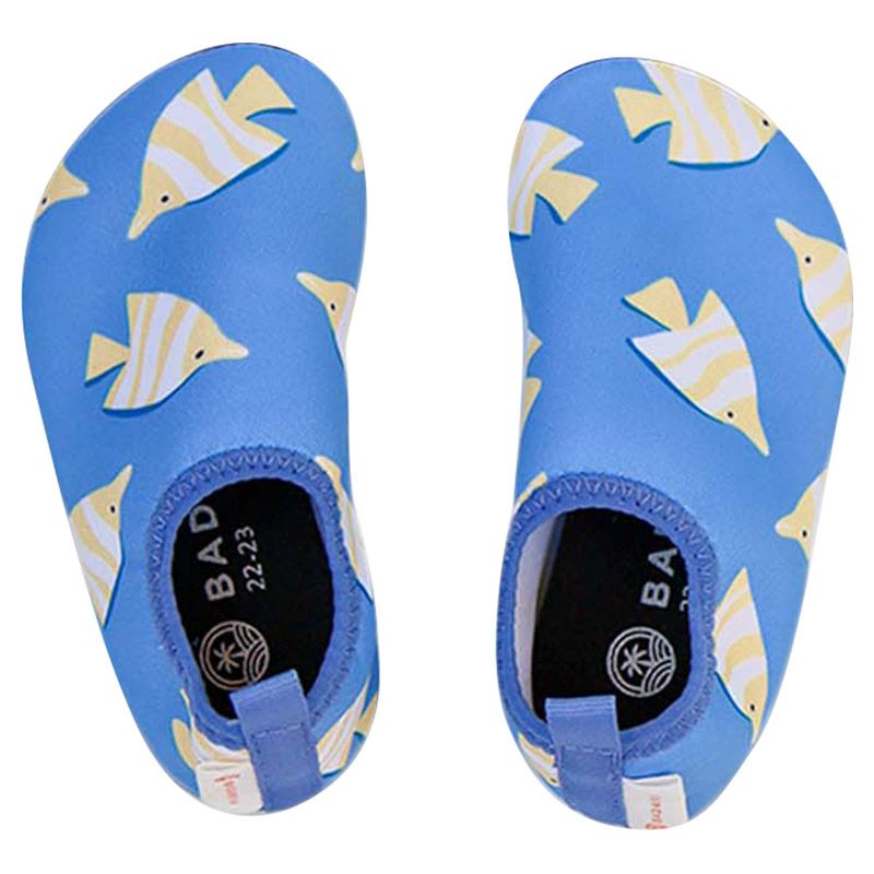 Badawii Beachwear - Kids Swimshoes - Yellow Fish - Blue