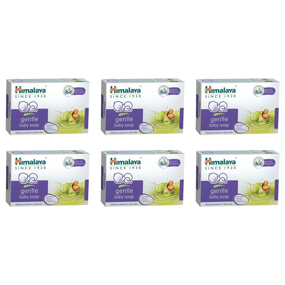 Himalaya - 6pcs Gentle Baby Soap With Almond 125g