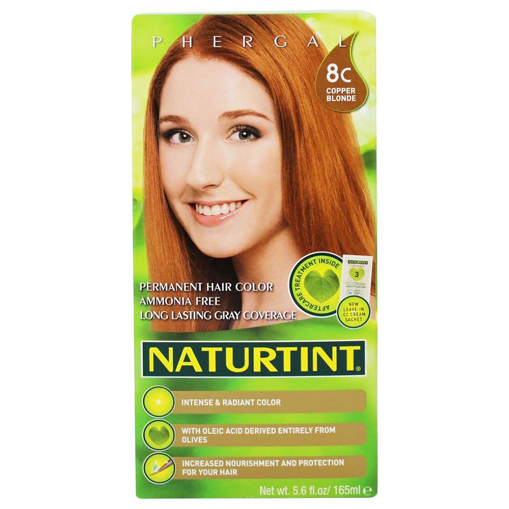 Naturtint Permanent Hair Color 8C Copper Blonde 165ml