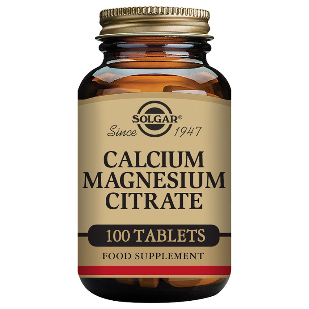 Solgar - Calcium Magnesium Citrate Tablets - Pack of 100