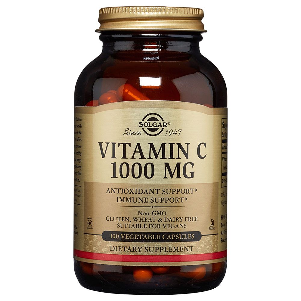 Solgar - Vitamin C 1000mg 100 Vegetable Capsules