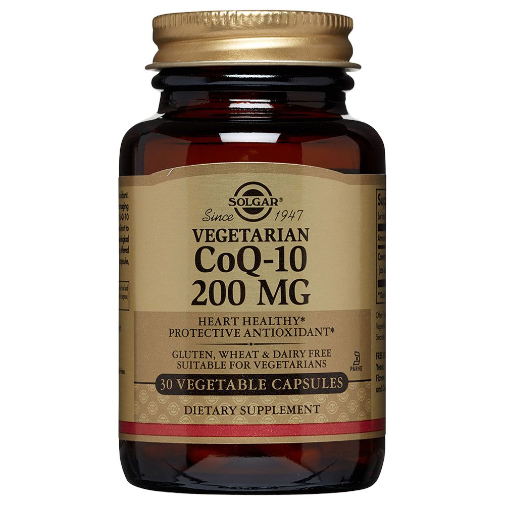 Solgar - Vegetarian CoQ-10 200mg 30 Vegetable Capsules