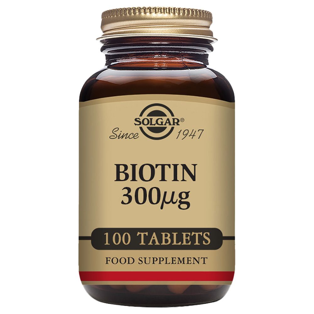 Solgar - Biotin 300 Mcg 100 Tablets