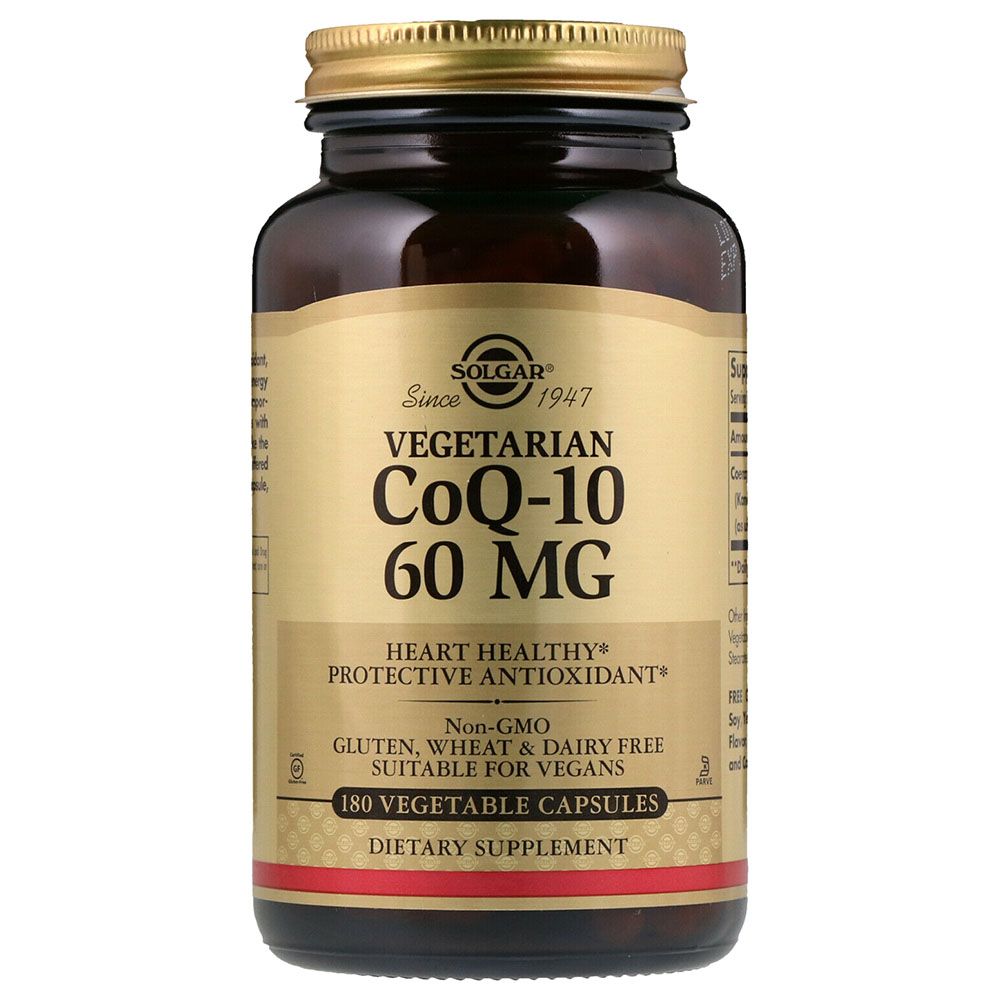 Solgar - Vegetarian CoQ-10 60mg 180 Vegetable Capsules