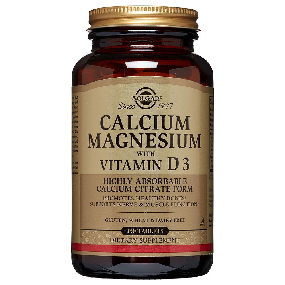 Solgar - Calcium Magnesium With Vitamin D3 150 Tabs