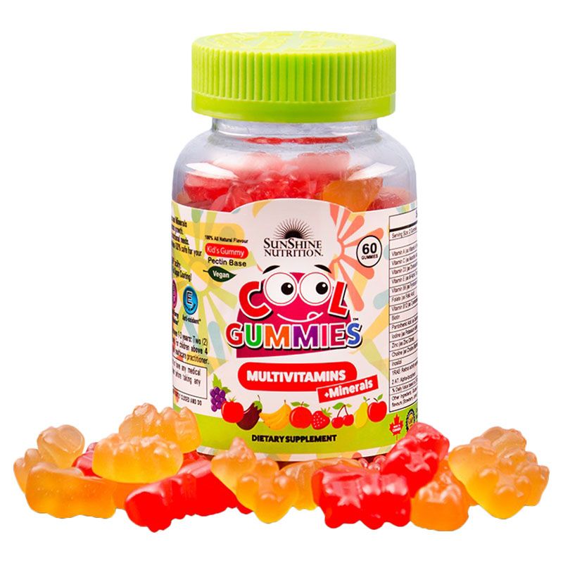 Sunshine Nutrition - Cool Gummies Vegan Multivitamins - 60 Gummies