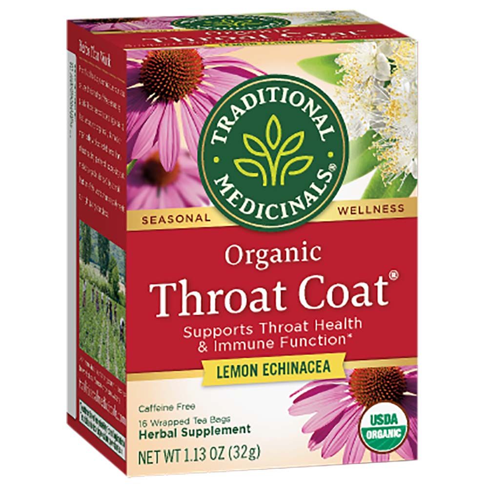 Traditional Medicinals Throat Coat Lemon Echinacea 16 Teabag