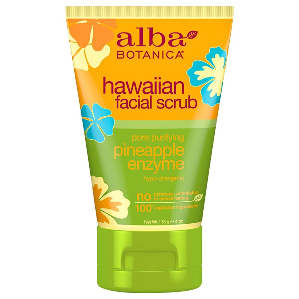 Alba Botanica Hawaiian Pineapple Enzyme Facial Scrub 113g