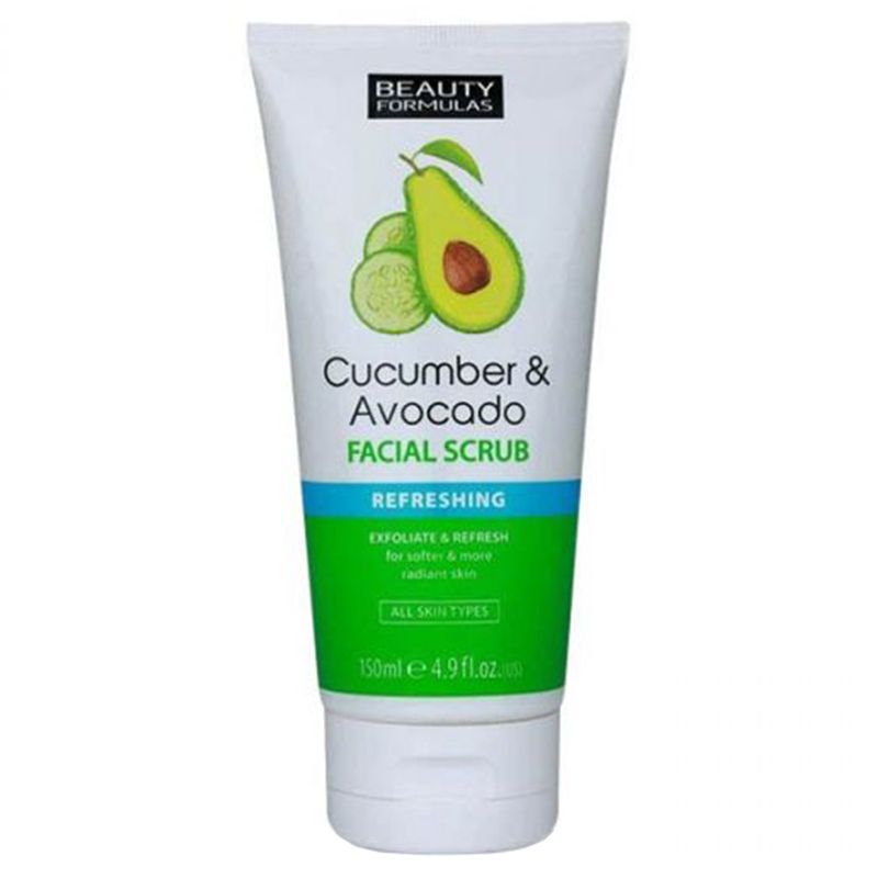 Beauty Formulas - Face Scrub Cucumber+ Avocado 150ml