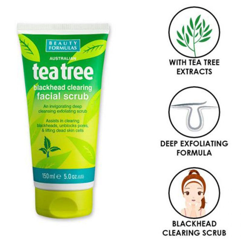 Beauty Formulas - Tea Tree Facial Scrub 150ml