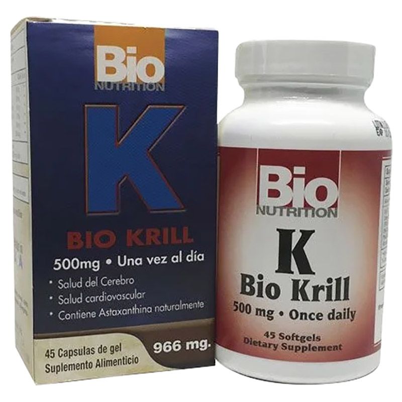 Bio Nutrition - Krill 500mg 45 Soft Gels