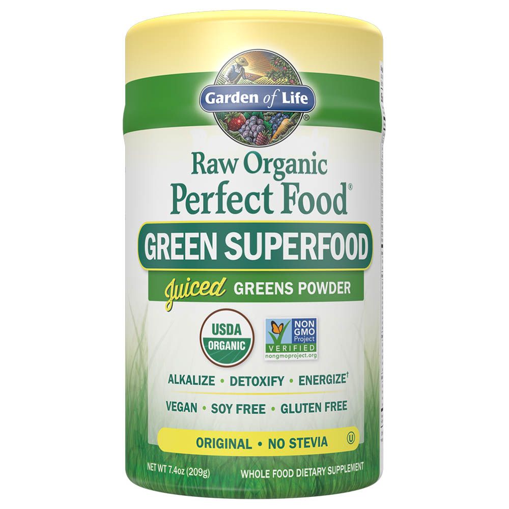 Garden of Life Raw Organic Green Superfood Powder Original