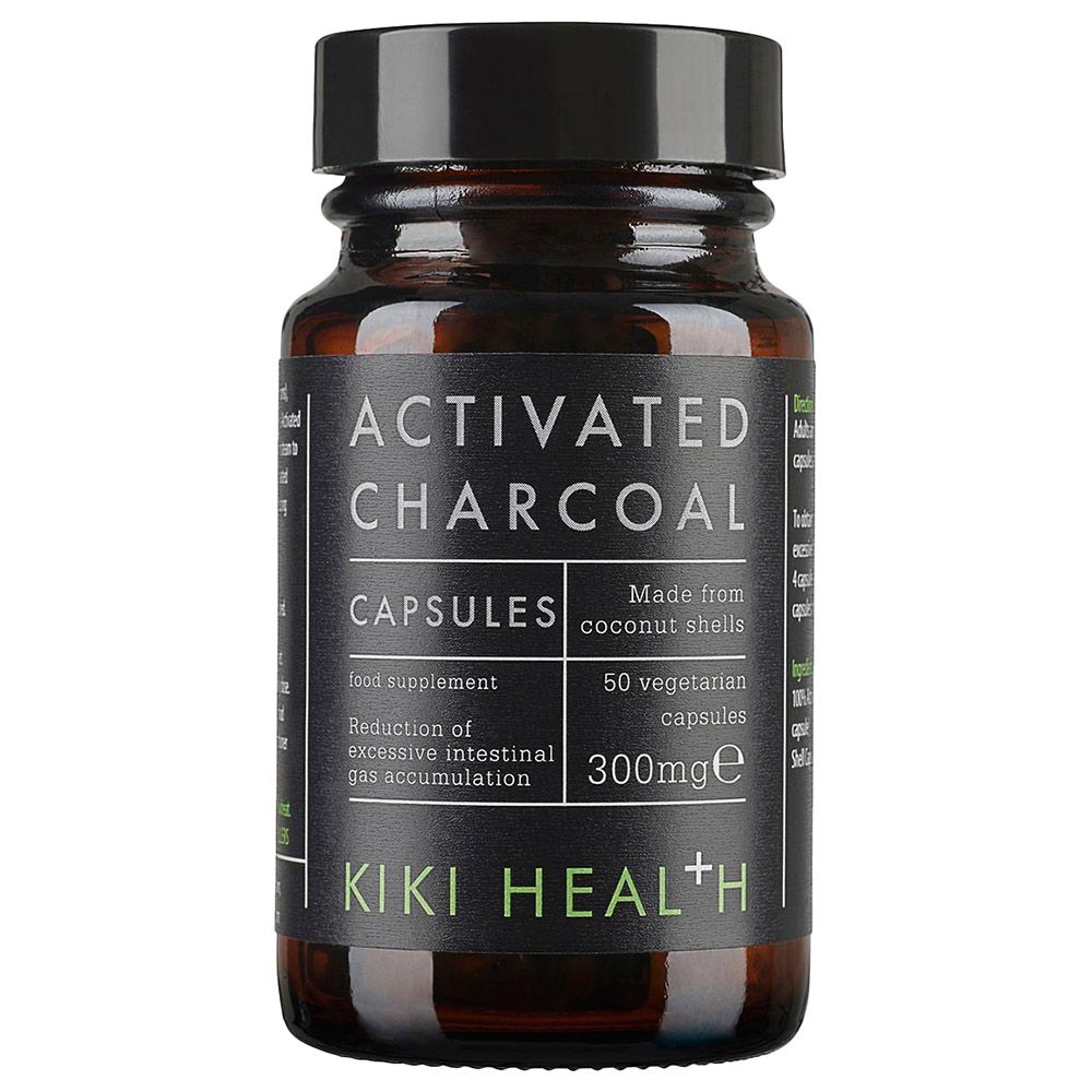 Kiki Health Activated Charcoal Capsules 50Capsules