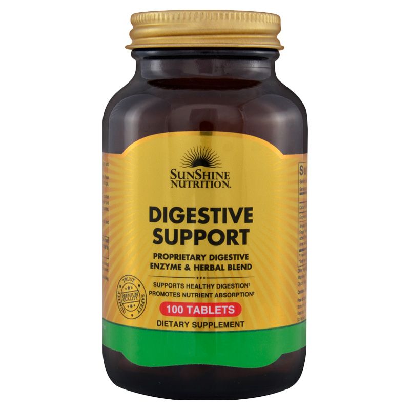 Sunshine Nutrition Digestive Support 100 Tabs