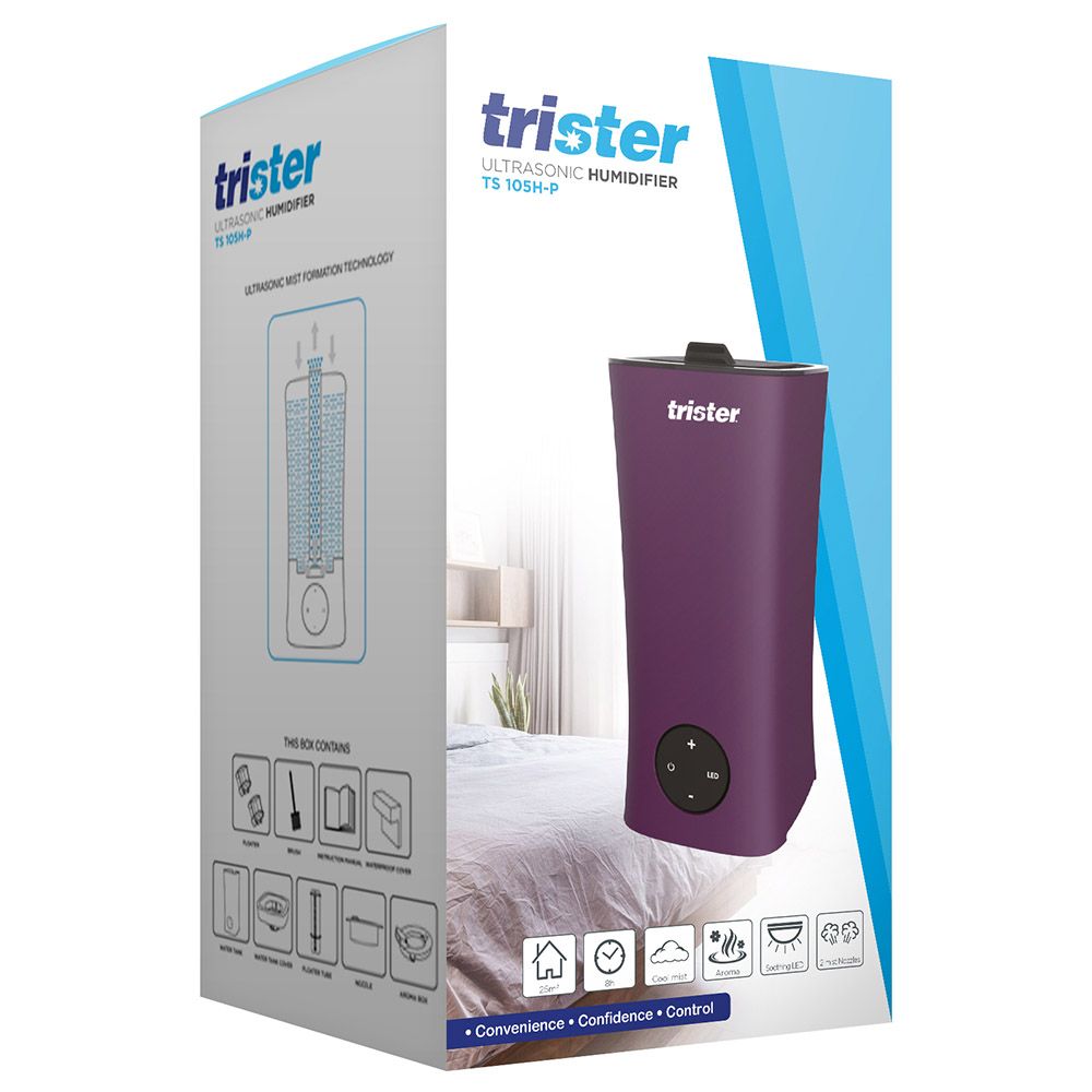 Trister - Ultrasonic Humidifier 2L Purple