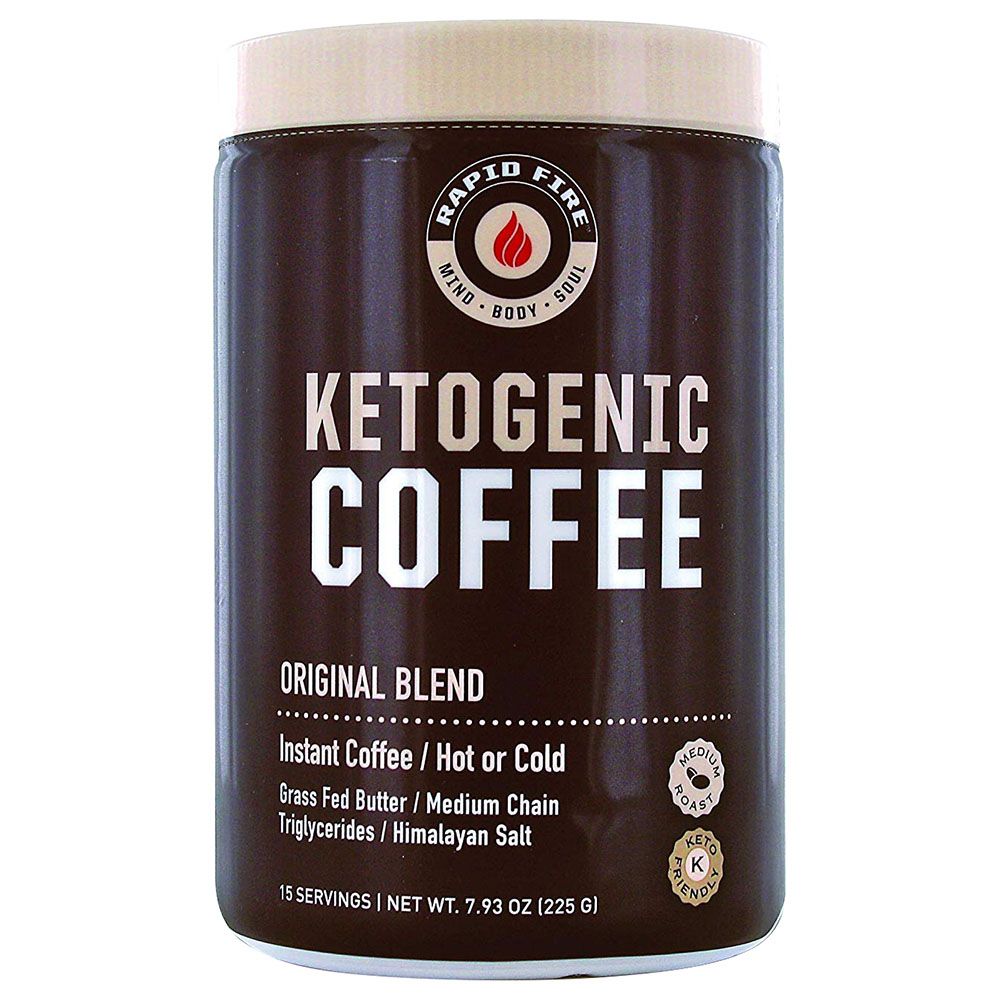 Rapid Fire Ketogenic Fair Trade Instant Keto Coffee Mix 225g