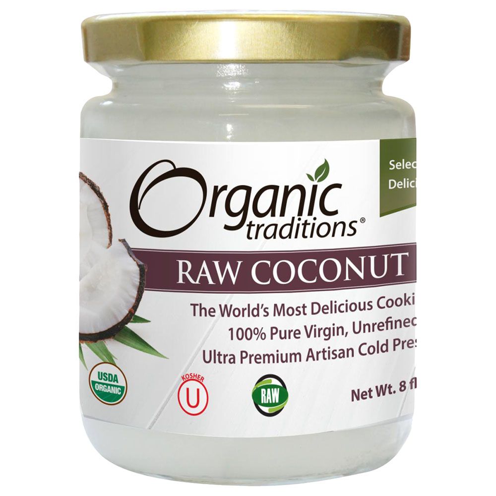 Organic Traditions Raw Coconut Oil 500ml