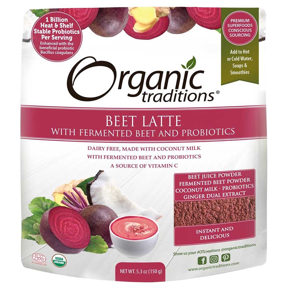 Organic Traditions Beet Latte Fermented Beet & Probiotic 150g