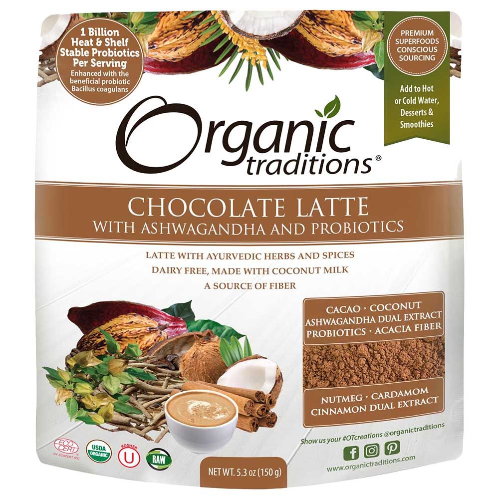 Organic Traditions Chocolate Latte w/ Probiotics 150g