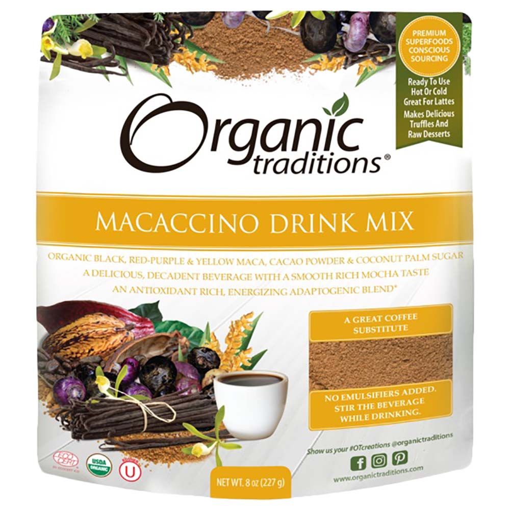 Organic Traditions Macaccino Drink Mix 227g