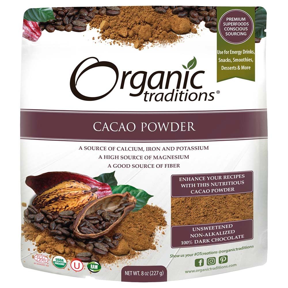 Organic Traditions Cacao Powder 227g