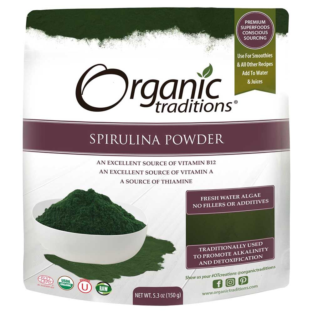 Organic Traditions Spirulina Powder 150g