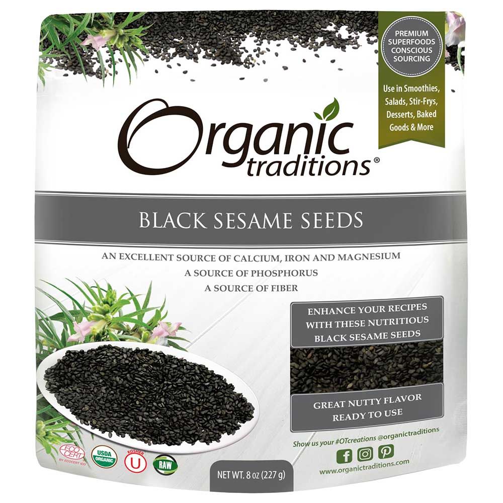 Organic Traditions Black Sesame Seeds 227g