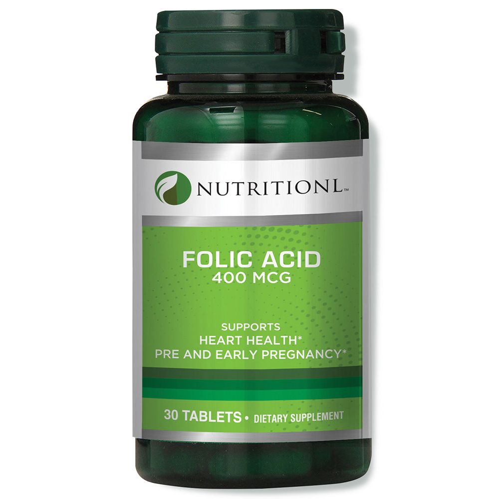 Nutritionl - Folic Acid 400mcg 30 Tablets