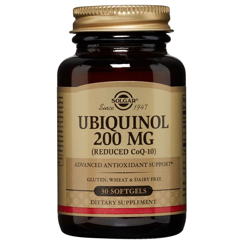 Solgar - Ubiquinol 200mg (Reduced CoQ-10) 30 Softgels