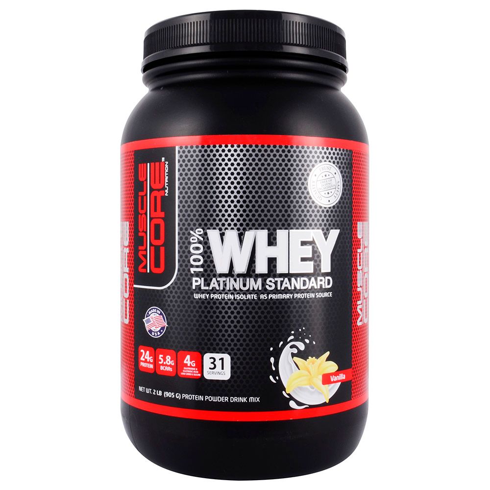 Muscle Core 100% Whey Platinum Standard Vanilla 2lb