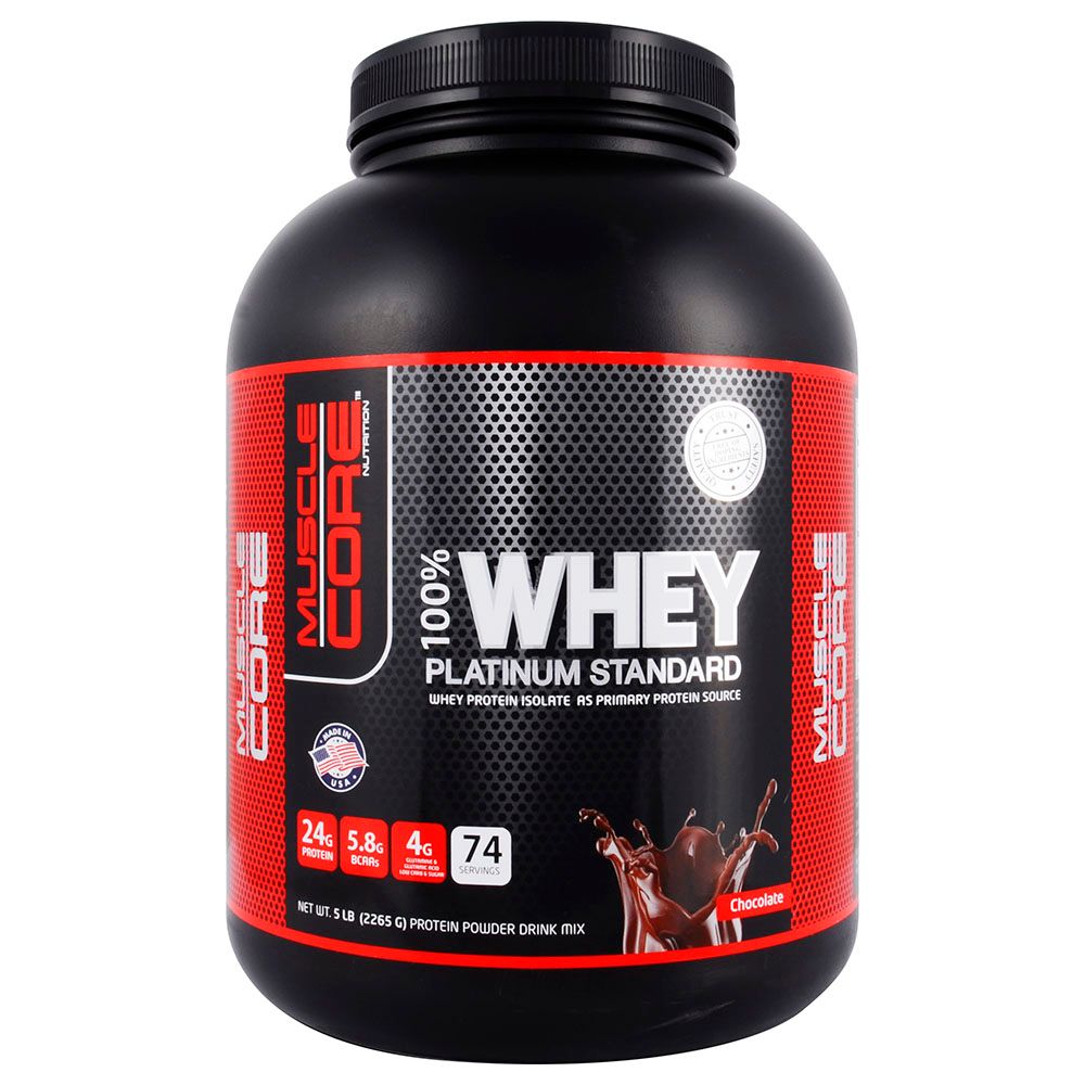 Muscle Core 100% Whey Platinum Standard Chocolate 5lb