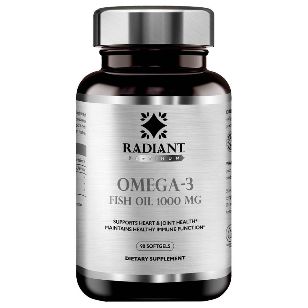 Radiant Platinum - Omega-3 Fish Oil 1000Mg 90 Softgels