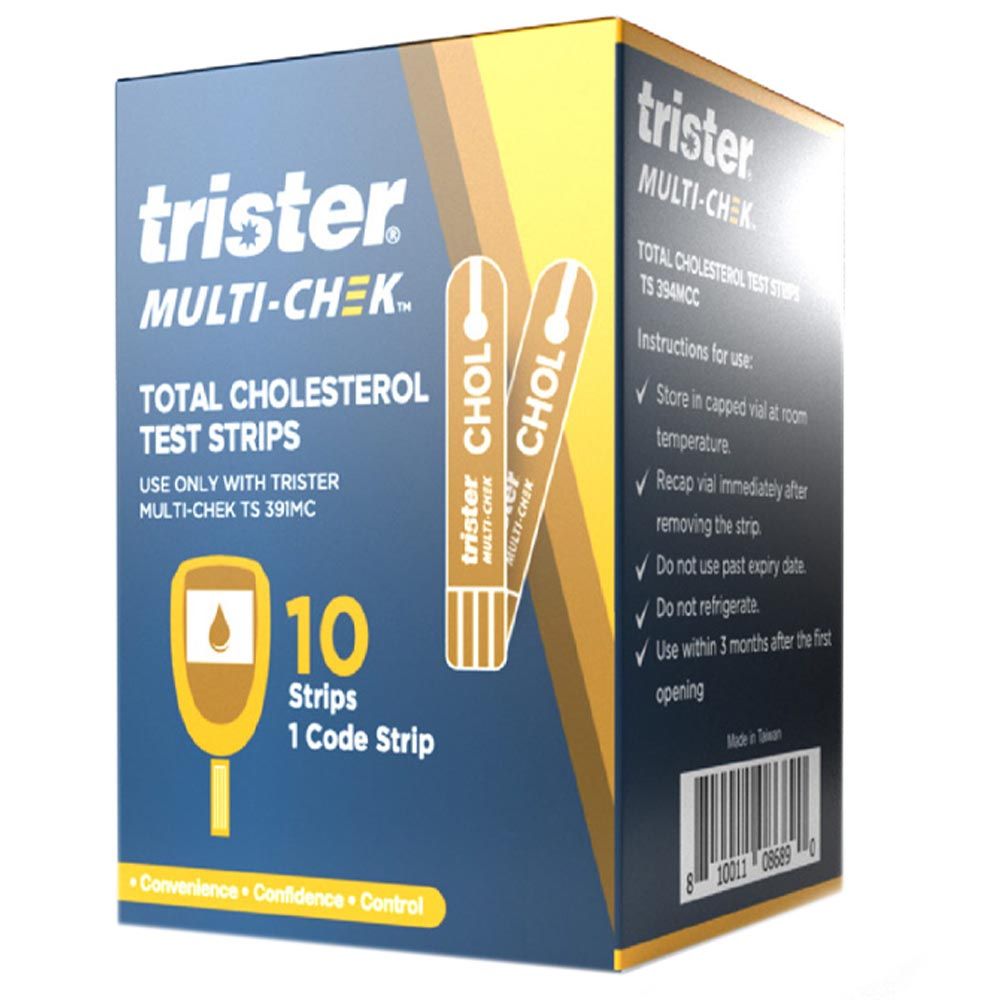 Trister - Multi Check Total Cholestrol Test Strip 10's