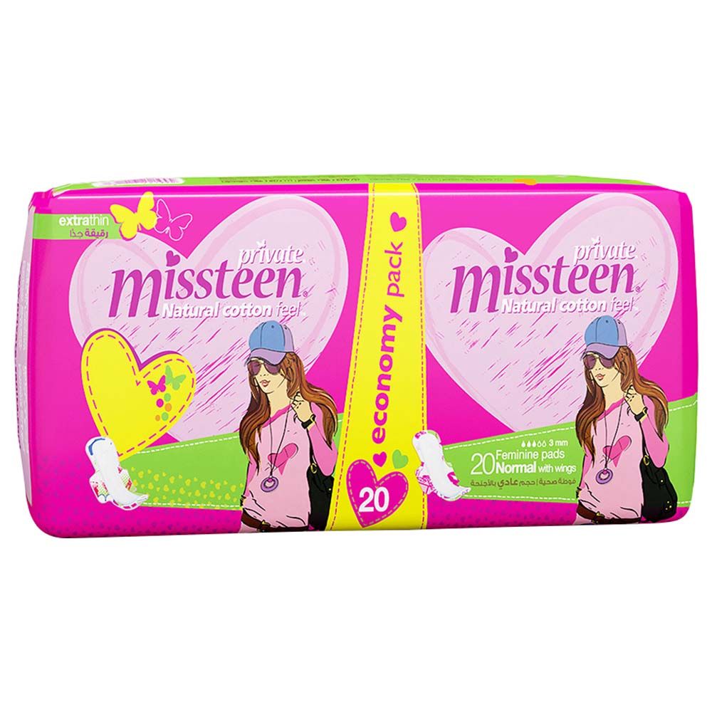 Private Extra Thin Miss Teen Sanitary Pads 20 Pads