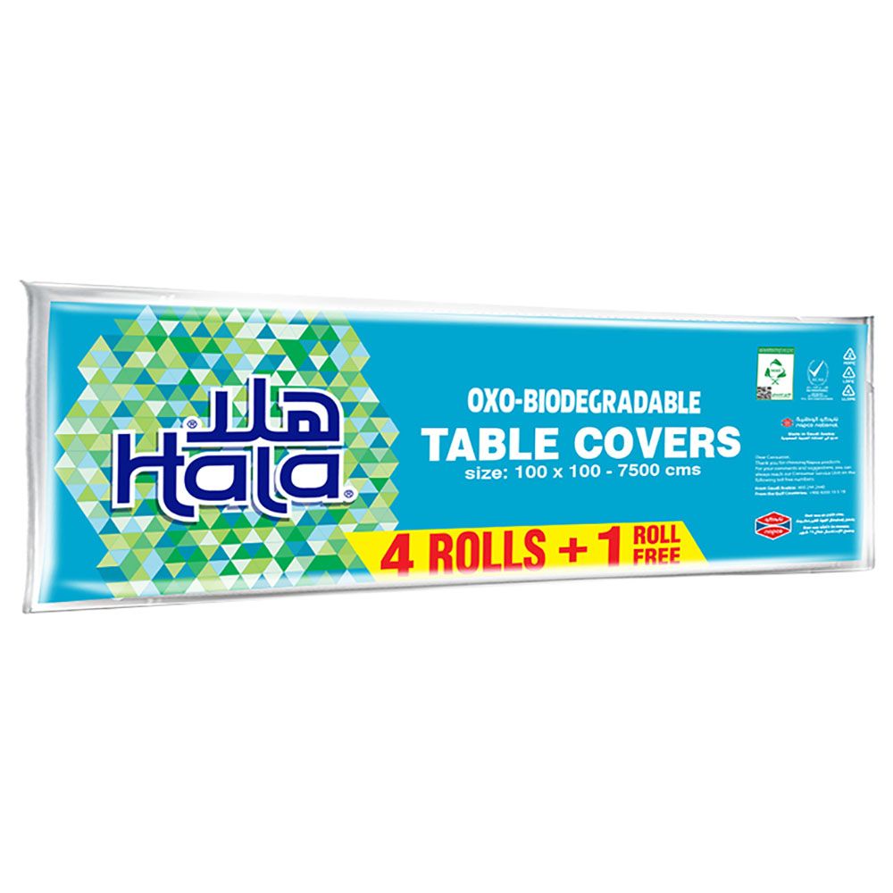 Hala - Table Cover Travel Pack - 4+1 Rolls - 75 Sheets