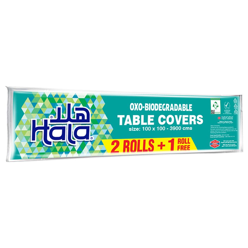 Hala - Table Cover Travel Pack - 2+1 Rolls - 39 Sheets