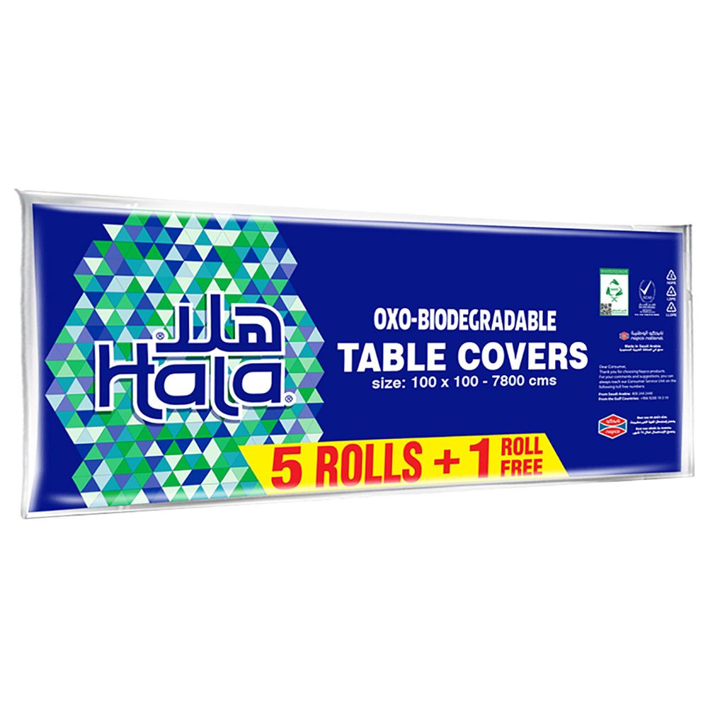 Hala - Table Cover Travel Pack - 5+1 Rolls - 78 Sheets