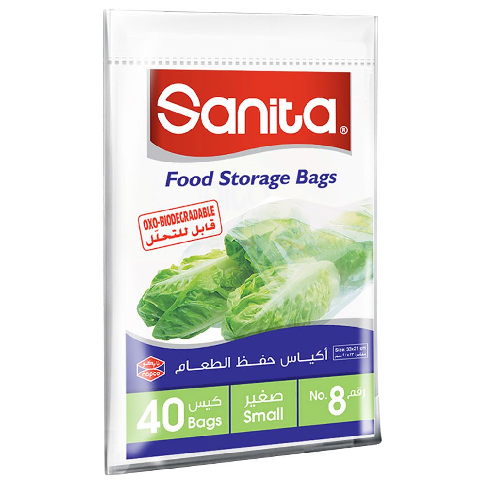 Sanita - Food Storage Bags Biodegradable No.8 - 40 Bags