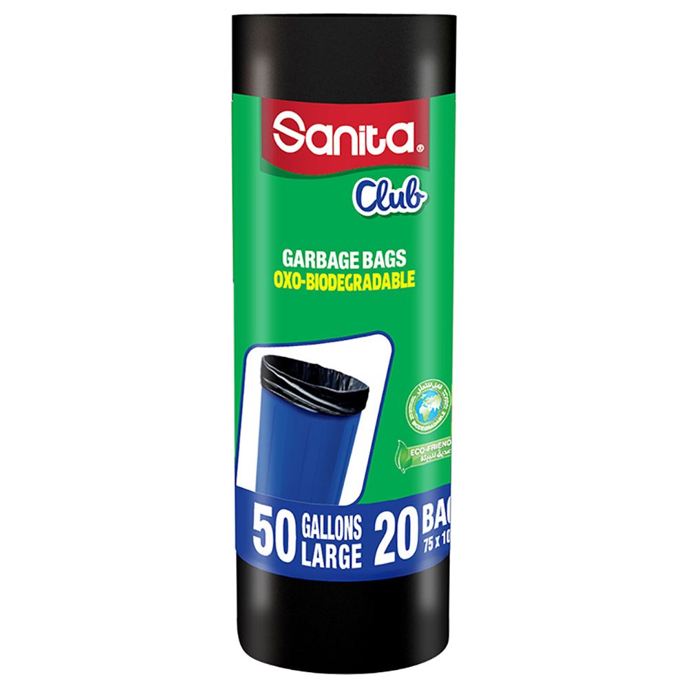 Sanita Club - Garbage Bags 50 Gallons Large 20 Bags