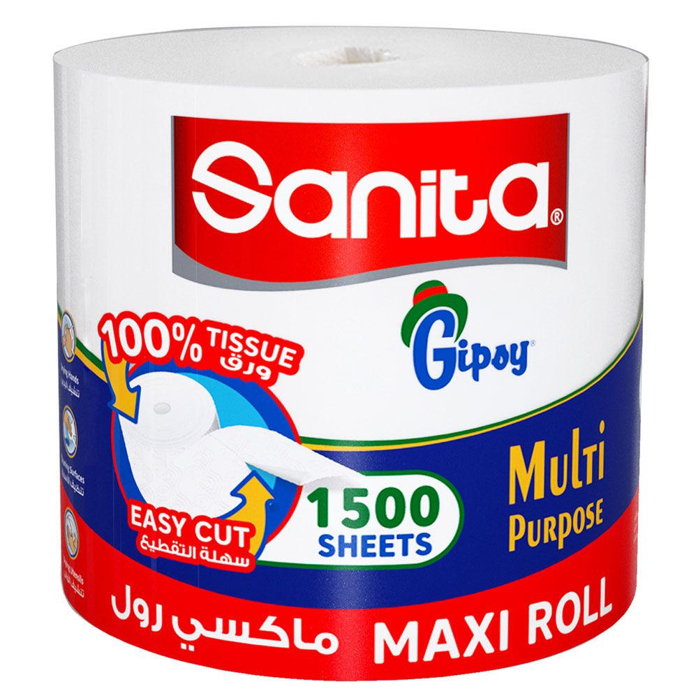 Sanita Gipsy - Maxi Roll 1500 Sheets - White