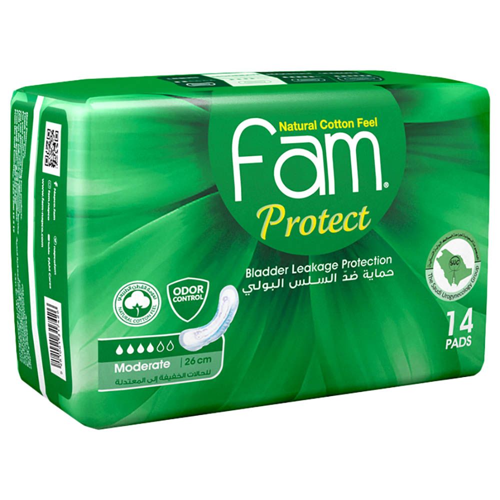 Fam - Protect Incontinence Moderate 14 Pads