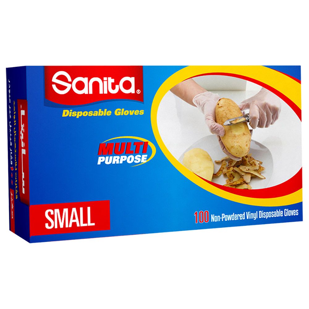 Sanita - Disposable Non-Powdered Gloves Small 100 Gloves