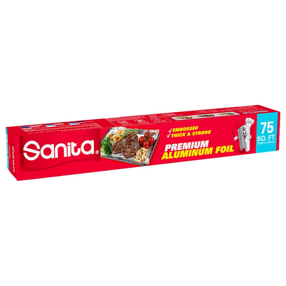 Sanita - Aluminium Foil 75 Sqft 1 Roll