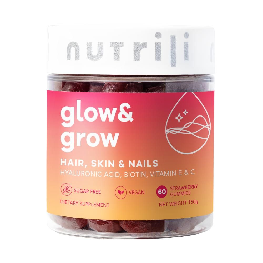 Nutrili - Glow & Grow Sugar Free Vitamin Gummies 60pcs - Hair, Skin, Nails