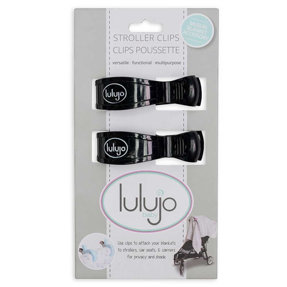 lulujo - Stroller Clips 2-pack - Black