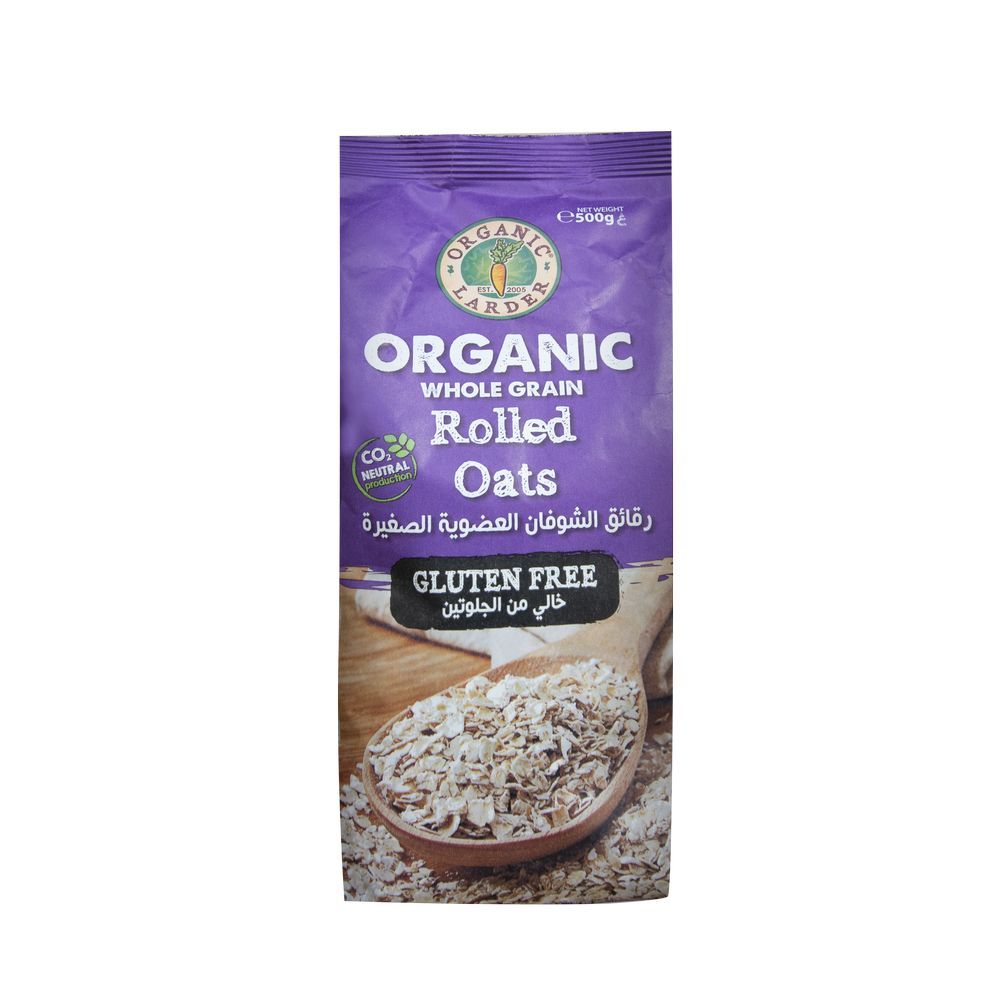 Organic Larder - Organic Whole Grain Rolled Oats - 500g