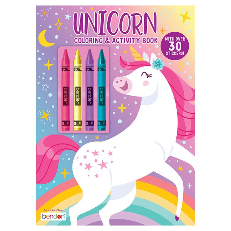 كتاب Coloring And Activity Book With Crayons