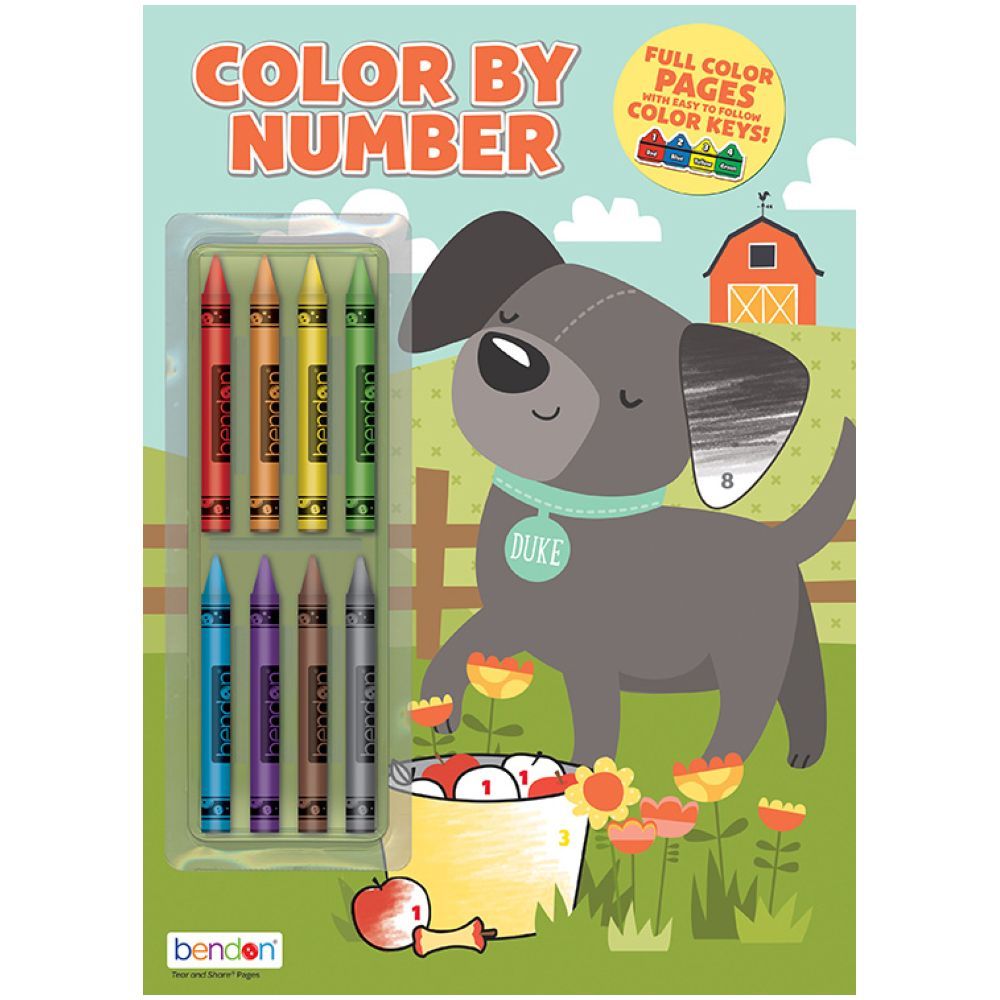 Color By Number With Crayons