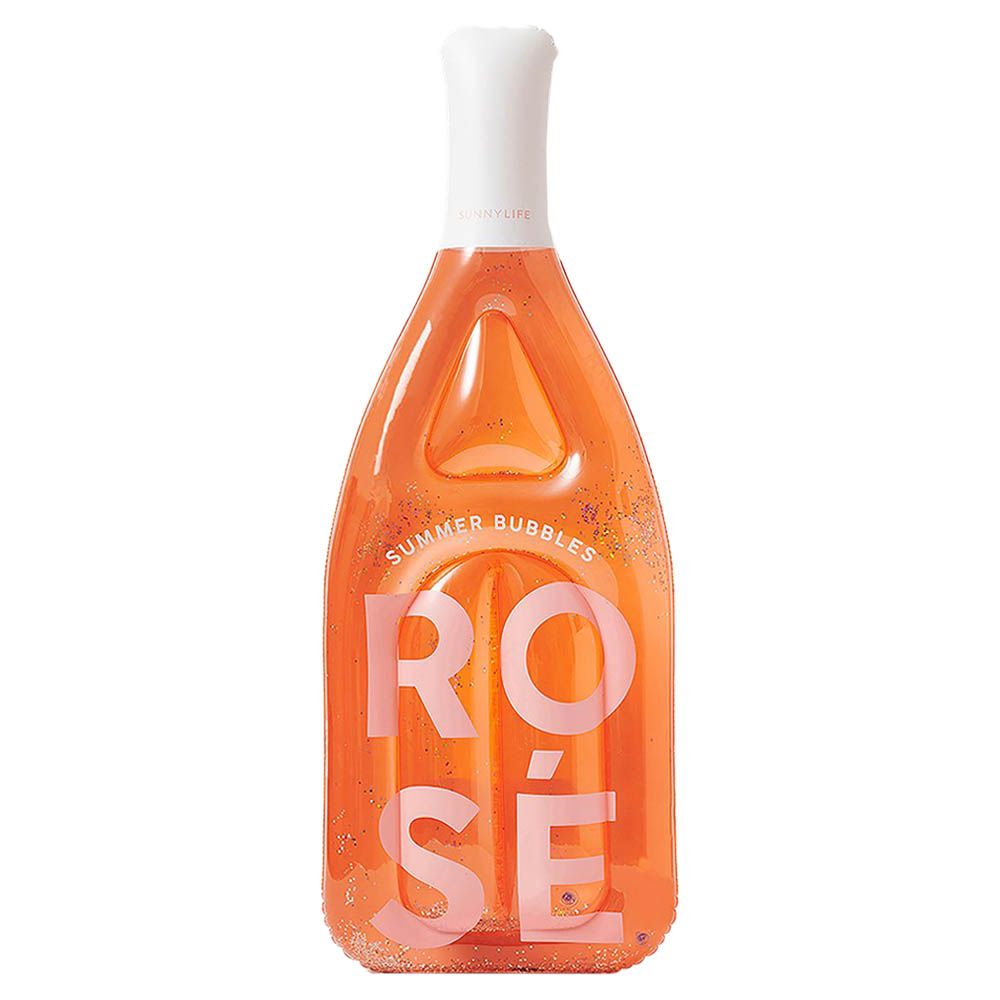 Sunnylife - Luxe Lie-On Float Rose Bottle - Inflatable Pool Float